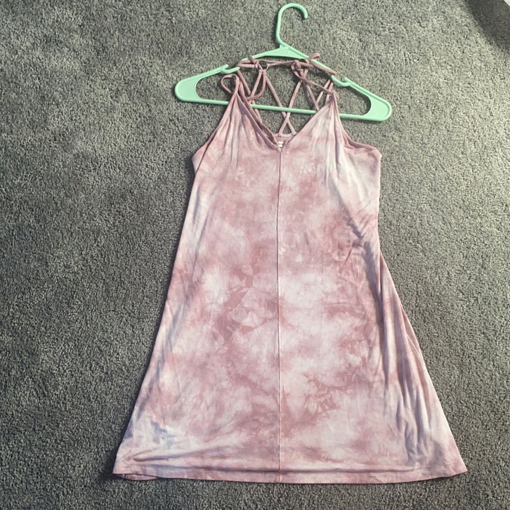 American Eagle- Pink Tie Dye Dress
